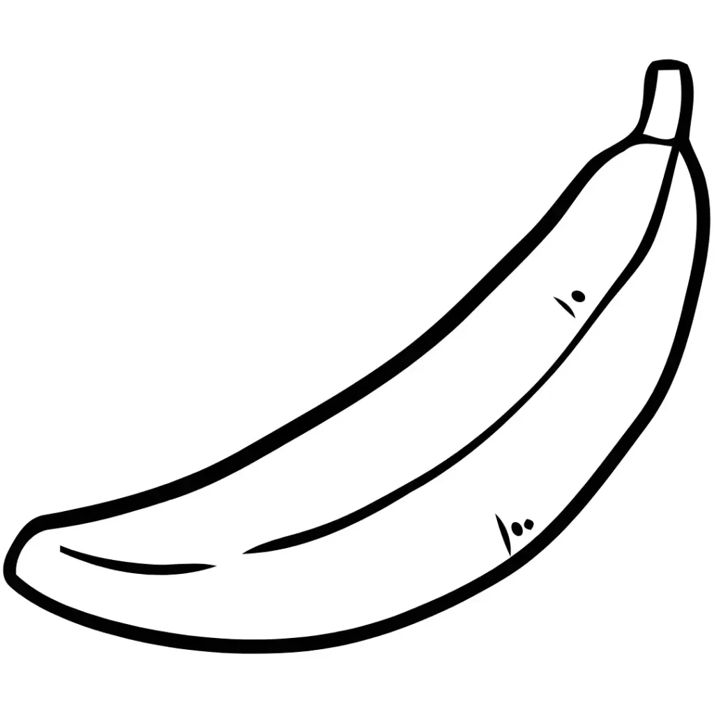 banana para colorir