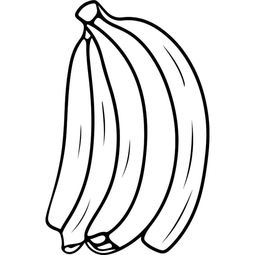 banana para colorir